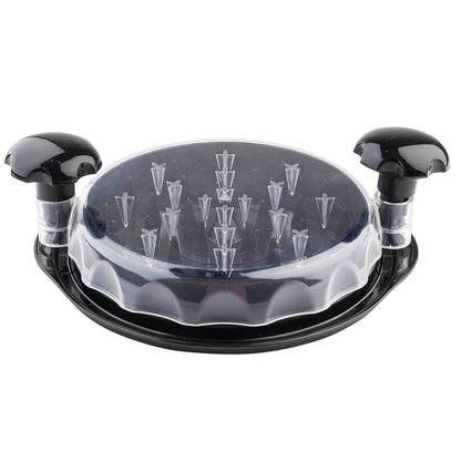 Chicken Shredder Large Chicken Breast Shredder Tool Twist with Brush&amp;Fork, Visible Meat Shredder Machine, Strong Anti-Slip Strip, Ergonomic Handle, BPA Free, Suitable for Pork Beef Chicken