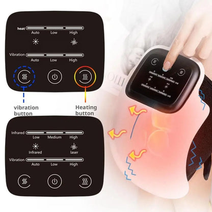 Multifunctional Smart Cordless Knee Massager Vibration Knee Relaxing Massage Machine Joint Knee Device Gifts for Elderly Athlete