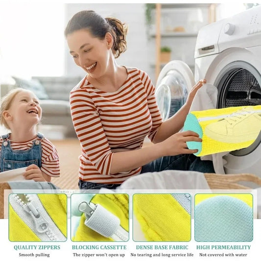 Shoe Bag Washing Machine Laundry Bag Reusable Shoe Bag Protection of Shoes, Washing Machine Bag, Suitable for All Shoe Types