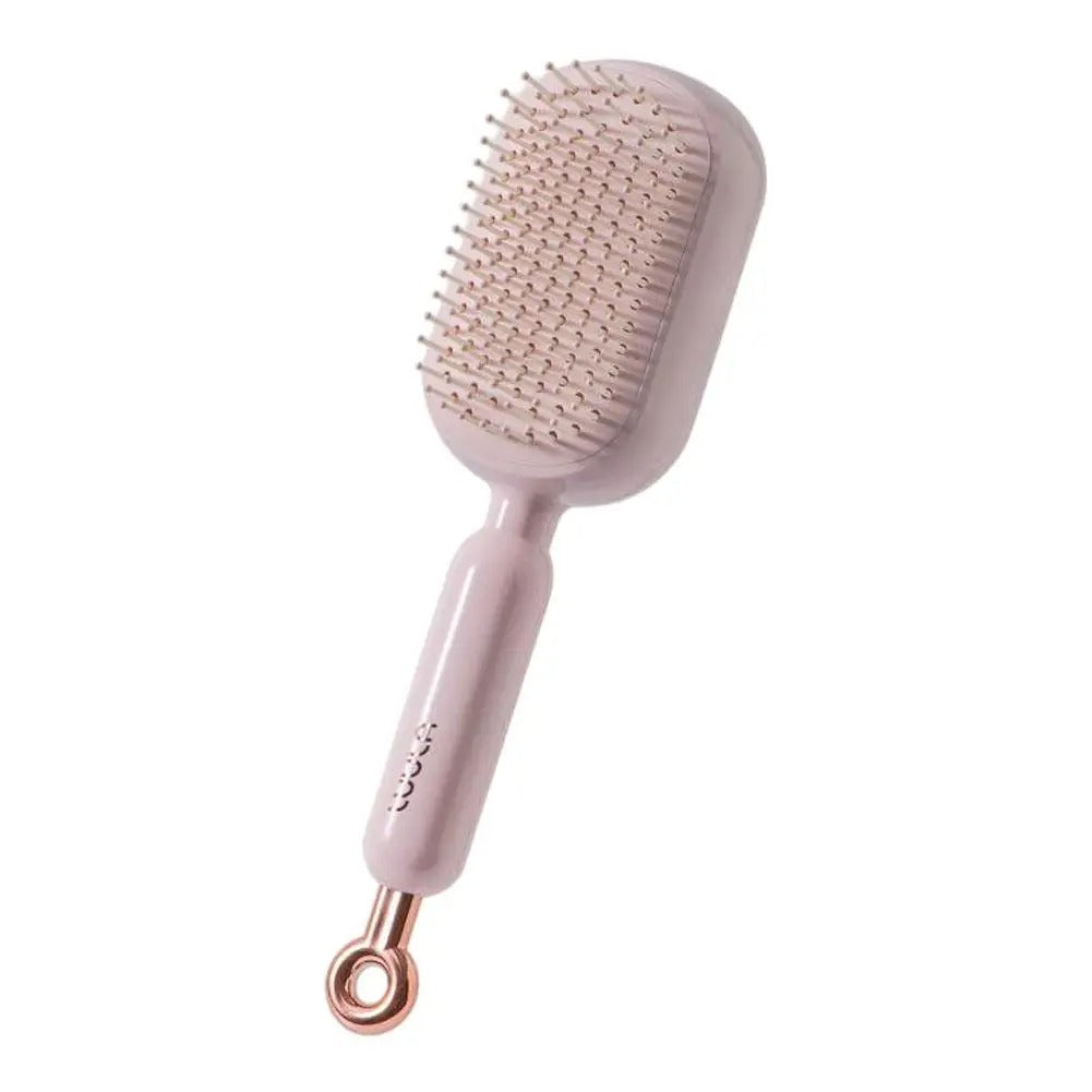 Self-Cleaning Hair Comb with Retractable Bristles Wet Dry Dual Use Hair Massage Comb with 133 Teeth Air Cushion Massage Combs