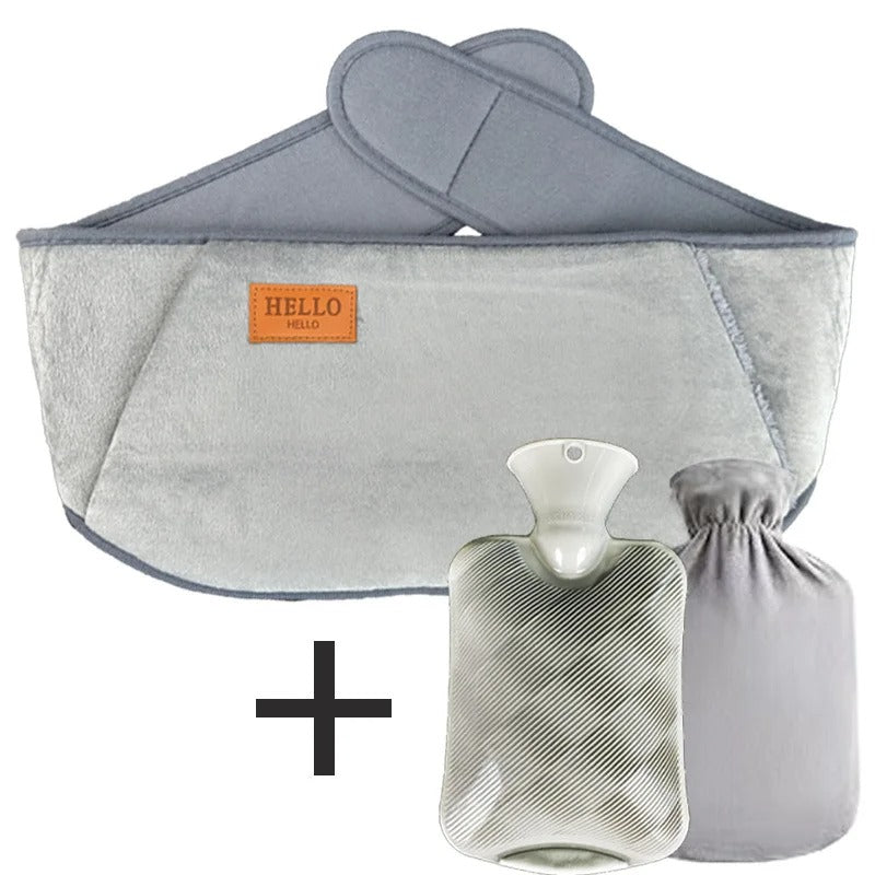 3 In 1 Hot Water Bottle with Waist Cover for Neck and Shoulder Back Hand Legs Waist Warm Stomach Abdominal Warming Bag