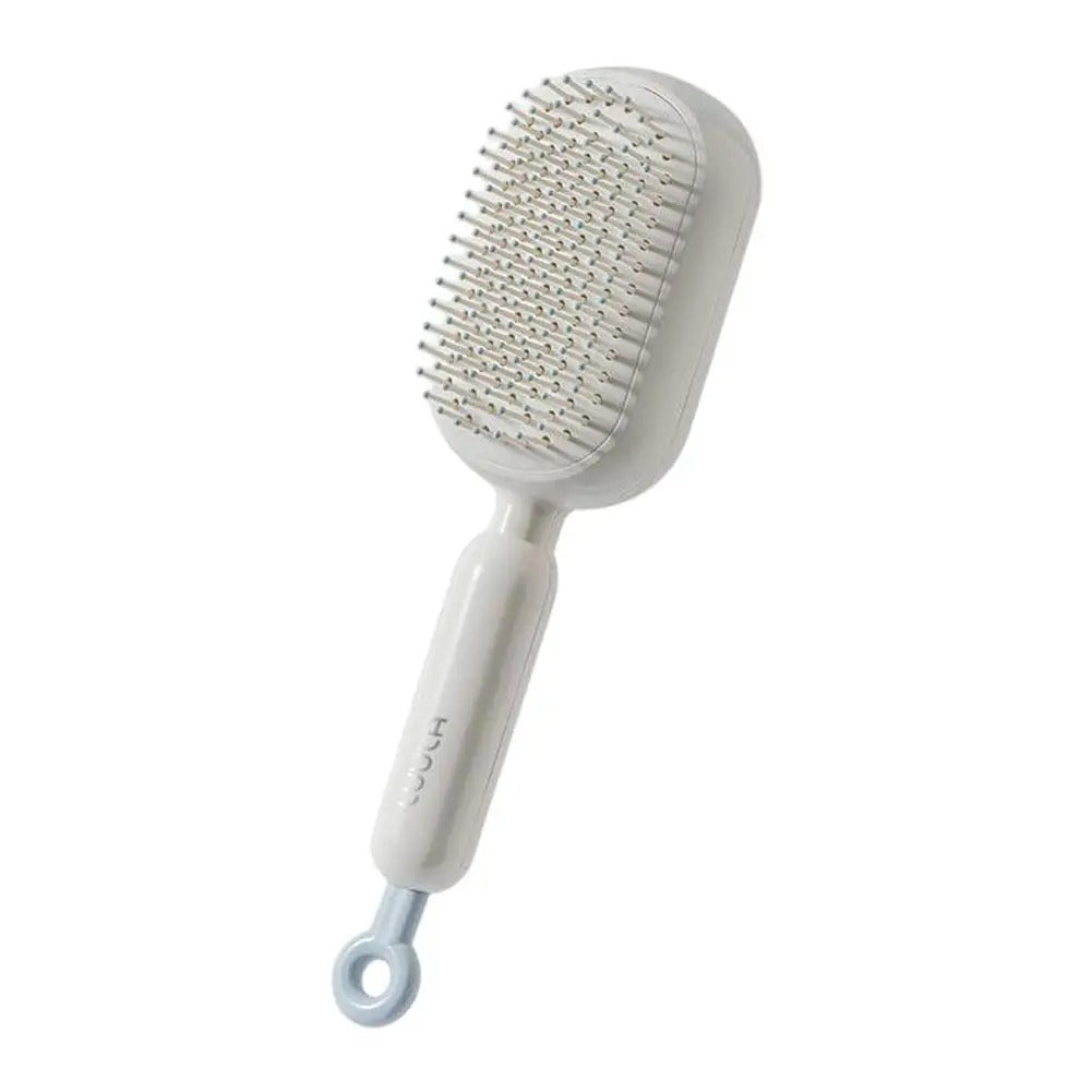 Self-Cleaning Hair Comb with Retractable Bristles Wet Dry Dual Use Hair Massage Comb with 133 Teeth Air Cushion Massage Combs